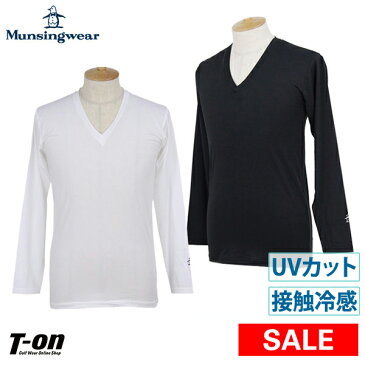 【30%OFF SALE】マンシングウェア Munsingwear メンズ インナーシャツ 長袖インナーシャツ Vネック UVカット 接触冷感 吸汗速乾 2019 春夏 新作 ゴルフウェア
