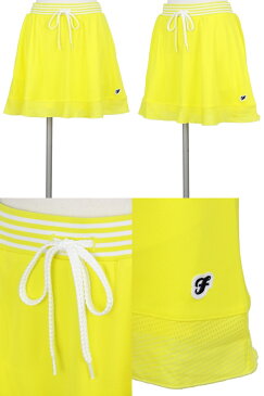 【30%OFF SALE】フィラ フィラゴルフ FILA GOLF レディース スカート 一体型インナーパンツ付き メッシュフリル切替 ロゴ刺繍 2019 春夏 新作 ゴルフウェア