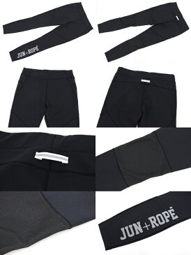 【50%OFF SALE】ジュン&ロペ ジュンアンドロペ JUN&ROPE レディース レギンス 10分丈 UVカット 接触冷感 ストレッチ ソフトシームロゴ入りアスレレギンス ロゴプリント 2019 春夏 新作 ゴルフ