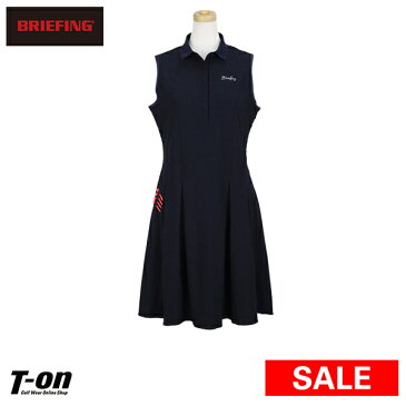 【30％OFF SALE】ブリーフィング ゴルフ BRIEFING レディース ワンピース ノースリーブ フレアーワンピース　ボックスプリーツ　ストレッチ　 FLAIR ONE PIECE　ロゴワッペン 【送料無料】 2019 春夏 ゴルフウェア