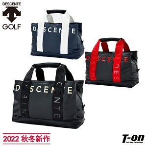 デサントゴルフ デサント DESCENTE GOLF メンズ レディース カートバッグ ラウンドバッグ カートポーチ マット調 モノグラムロゴプリント 2022 秋冬 新作 ゴルフ