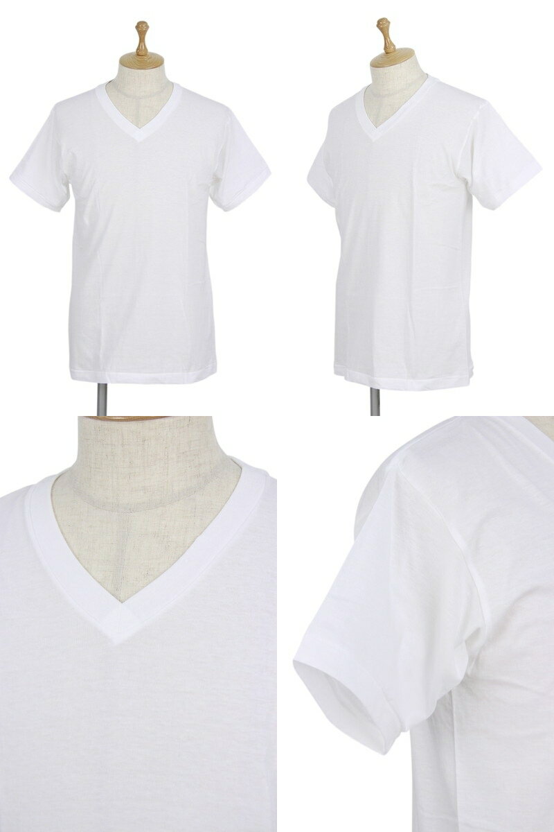 ヘインズ Hanes 日本正規品 メンズ Tシャツ 半袖VネックTシャツ 3枚組 コットン100％ 綿天竺 赤ラベル レッドラベル Vネック3PTシャツ ゴルフウェア