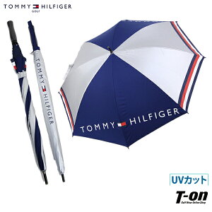 トミー ヒルフィガー ゴルフ TOMMY HILFIGER GOLF 日本正規品 メンズ レディース 傘 アンブレラ UVカット 晴雨兼用 パラソル 収納袋付き ロゴプリント ゴルフ
