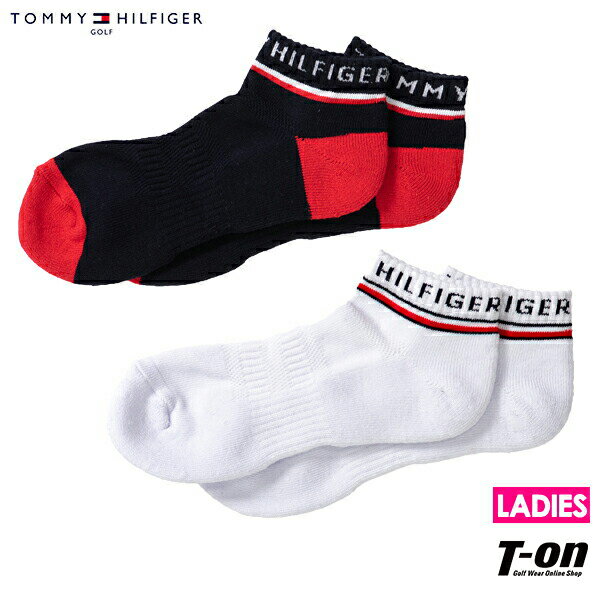 トミー ヒルフィガー ゴルフ TOMMY HILFIGER GOLF 日本正規品 レディース ソックス ショートソックス アンクル丈 厚底パイルクッション付き ロゴジャガード ゴルフ