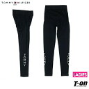 トミー ヒルフィガー ゴルフ TOMMY HILFIGER GOLF 日本正規品 レディース レギンス ストレッチ ヒップ部立体設計 上部リブ仕様 ロゴプリント...