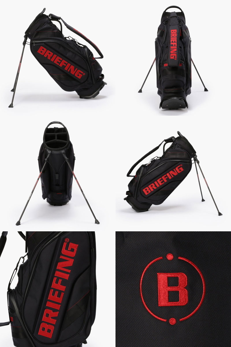 ブリーフィング ゴルフ BRIEFING メンズ レディース キャディバッグ スタンド式キャディバッグ 9.5型 CR−10 ロゴ刺繍 ゴルフバッグ 【送料無料】 ゴルフ
