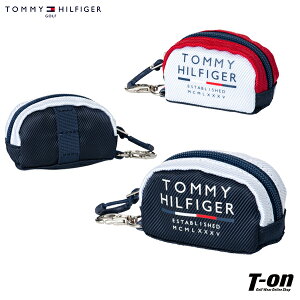 トミー ヒルフィガー ゴルフ TOMMY HILFIGER GOLF 日本正規品 メンズ レディース ボールケース ボールポーチ ボールポーチ ボール2個用 ティーホルダー付 ロゴプリント ゴルフ