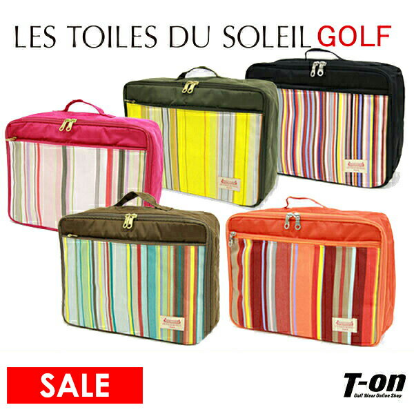 レ・トワール・デュ・ソレイユ/レ・トワール・デュ・ソレイユ日本正規品/シューズケース マルチバッグ マルチケース オーガナイザー カラフルストライプ柄/Les Toiles du Soleil メンズ レディース レ・トワール・デュ・ソレイユ日本正規品 ゴルフ