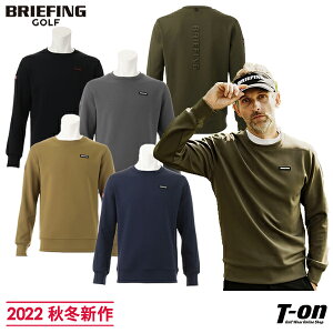 ブリーフィング ゴルフ BRIEFING メンズ トレーナー クルーネックプルオーバー ハイストレッチ ジャージ素材 3Dロゴデザイン URBAN COLLECTION 【送料無料】 2022 秋冬 新作 ゴルフウェア