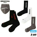 ブリーフィング ゴルフ BRIEFING GOLF メンズ ソックス レギュラー丈ソックス CORDURA BASIC SOCKS 足底パイルクッション付き ロゴジャガード ゴルフ