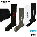 ブリーフィング ゴルフ BRIEFING GOLF メンズ ソックス ハイソックス CORDURA HIGH SOCKS ロゴジャガード ゴルフ