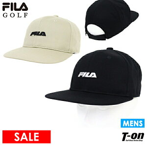 【20％OFF SALE】　フィラ フィラゴルフ FILA GOLF メンズ キャップ フラットバイザーキャップ 平つば 微起毛裏地付き 立体ロゴ刺繍 2022 秋冬 新作 ゴルフ