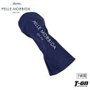 ペッレ モルビダ ゴルフ PELLE MORBIDA GOLF メンズ レディース ヘッドカバー ドライバー用 レザー調 型押し皮革調 ロゴプリント 配色パイピ...