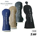 ペッレ モルビダ ゴルフ PELLE MORBIDA GOLF メンズ レディース ヘッドカバー フェアウェイウッド用 レザー調 型押し皮革調 ロゴプリント 配...