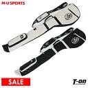 【30％OFF SALE】MUスポーツ エムユー スポーツ M.U SPORTS MUSPORTS レディース クラブケース レンジケース 4～5本用 レザー調キルティングデザイン モノトーン ショルダーベルト付 ロゴ刺繍 【送料無料】 ゴルフ