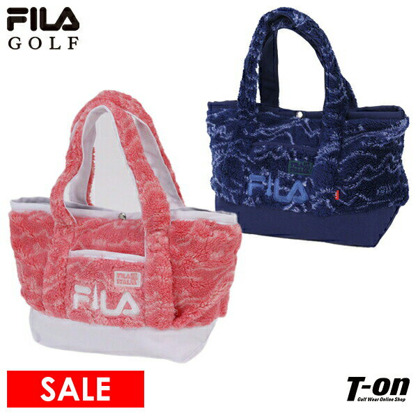 フィラ フィラゴルフ FILA GOLF メンズ レディース カートバッグ ラウンドバッグ トートバッグ ボア素材 マウンテン柄 ロゴ刺繍 2022 秋冬 新作 ゴルフ