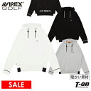 【50％OFF SALE】アヴィレックス ゴルフ AVIREX GOLF メンズ パーカー スウェットパーカー 裏起毛 保温 ストレッチ ロゴプリント ゴルフウェア