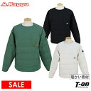 【50％OFF SALE】カッパ カッパゴルフ Kappa Golf メンズ ブルゾン ダウンブルゾン ピステ プルオーバー クルーネック スニードジャック 胸ポケット付き ワンポイントロゴ ゴルフウェア その1