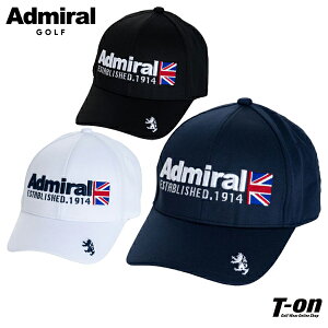 アドミラルゴルフ Admiral Golf 日本正規品 メンズ レディース キャップ ハーフフラッグロゴ 鹿の子素材 すべり部パイル仕様 立体ロゴ刺繍 ゴルフ