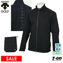 【ポイント10倍！4/3 12:59迄】デサントゴルフ デサント DESCENTE GOLF メンズ レインブルゾン レインウェア レインジャケット 半袖にもなる 撥水 防風 ストレッチ 総裏メッシュ地付き ロゴプリント 2WAY 3Lまでご用意 【送料無料】 ゴルフウェア その1