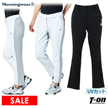 【30％OFF SALE】マンシングウエア エンボイ Munsingwear ENVOY レディース パンツ ロングパンツ UPF50+ ストレッチ 配色切替デザイン ロゴプリント M〜3L 【送料無料】 2022 春夏 新作 ゴルフウェア