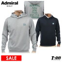 アドミラル スポーツウェア メンズ 【30％OFF SALE】アドミラルゴルフ Admiral Golf 日本正規品 メンズ パーカー トレーナー フーディー 吸水速乾 ストレッチ ダンボールニット バックロゴデザイン エンボス加工 M～3L 【送料無料】 ゴルフウェア