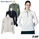 【ポイント5倍 12/12 12:59迄】マンシングウェア Munsingwear レディース ポロシャツ 長袖 ハーフジップアップ 鹿の子素材 パイピングデザイン 3Lまでご用意 ロゴ刺繍 3Lまでご用意 【送料無料】 2023 秋冬 新作 ゴルフウェア