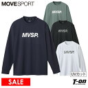 【30％OFF SALE】ムーブスポーツ MOVESPORT メンズ Tシャツ 長袖 クルーネック ロンT UVカット 吸汗 ストレッチ 軽量 ロゴプリント M～4L