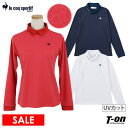 ルコックゴルフ 【30％OFF SALE】ルコックスポルティフ ゴルフ ルコック le coq sportif GOLF レディース ハイネックシャツ 長袖 モックネック ポロ衿見え UVカット ストレッチ ジャガードシャツ ロゴ刺繍 ゴルフウェア OFF