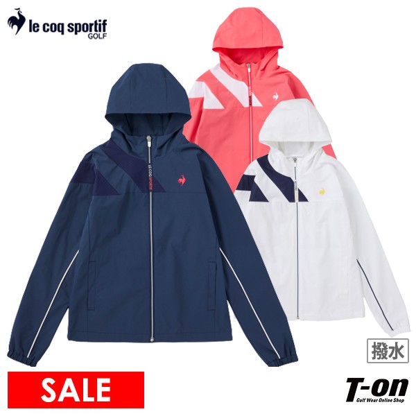 ルコックスポルティフ ブルゾン レディース 【SALE】ルコックスポルティフ ゴルフ ルコック le coq sportif GOLF レディース ブルゾン パーカー フード付き ウインドブレーカー ストレッチ メッシュ裏地付き 突っぱり感軽減 パイピングデザインゴルフウェア OFF