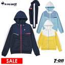 ルコックゴルフ 【30％OFF SALE】ルコックスポルティフ ゴルフ ルコック le coq sportif GOLF レディース ブルゾン フード付き パーカー スフレダンボール素材 ストレッチ 配色デザイン ロゴ刺繍 ゴルフウェア OFF