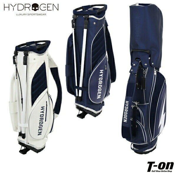 ハイドロゲンゴルフ HYDROGEN GOLF 日本正規品 メンズ レディース キャディバッグ スタンド式キャディバッグ 9型 メッシュ素材切替 成型パネル サンダーデザイン 各色50本限定製作 希少 ロゴプリント ゴルフバッグ 【送料無料】 ゴルフ