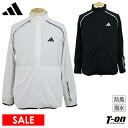 アディダス 【40％OFF SALE】アディダス アディダスゴルフ adidas Golf 日本正規品 メンズ ブルゾン ストレッチジャケット ウインドブレーカー 撥水 防風 裏地付き ロゴプリント ゴルフウェア