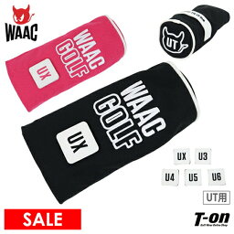 【30％OFF SALE】ワック WAAC 日本正規品 メンズ レディース ヘッドカバー ユーティリティ用ヘッドカバー キャンパス地 番手チップ付き ロゴ刺繍 ゴルフ