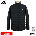 楽天【T-on】ティーオン【40％OFF SALE】アディダス アディダスゴルフ adidas Golf 日本正規品 メンズ ブルゾン ダウンジャケット フルジップブルゾン 撥水 保温 防寒 防風 ワンポイントロゴ 【送料無料】 ゴルフウェア