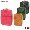 レザレクション Resurrection メンズ レディース シューズケース シューズバッグ ピングーNo.5 本革×PVC素材 ロゴ幾何学柄 【送料無料】 ゴルフ