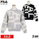 【40％OFF SALE】フィラ フィラゴルフ FILA GOLF レディース セーター クルーネック ニット BIGロゴジャガード ゴルフウェア