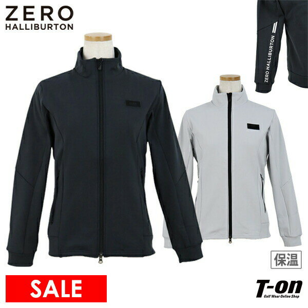 楽天【T-on】ティーオン【30％OFF SALE】ゼロハリバートン ゴルフ ZERO HALLIBURTON GOLF レディース ブルゾン スタンドジャケット ストレッチ 裏起毛 保温 防寒 軽量 ロゴプリント 【送料無料】 ゴルフウェア