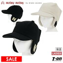 【30％OFF SALE】ミエコ ウエサコ Noisy Noisy MIEKO UESAKO レディース キャップ 耳当て付きキャップ フリース素材 保温 防寒 スベリリブゴム サガラワッペン ゴルフ