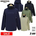 【30％OFF SALE】ブリーフィング ゴルフ BRIEFING GOLF メンズ ブルゾン パーカー アノラック フード付きプルオーバー 撥水 防風 メッシュ裏地付き ウインドジャケット ロゴプリント 【送料無料】 ゴルフウェア