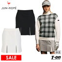 ジュン アンド ロペ 【40％OFF SALE】ジュン＆ロペ ジュンアンドロペ JUN＆ROPE レディース スカート ボックスプリーツスカート 保温 裏微起毛 インナーパンツ付 配色プリーツデザイン 【送料無料】 ゴルフウェア