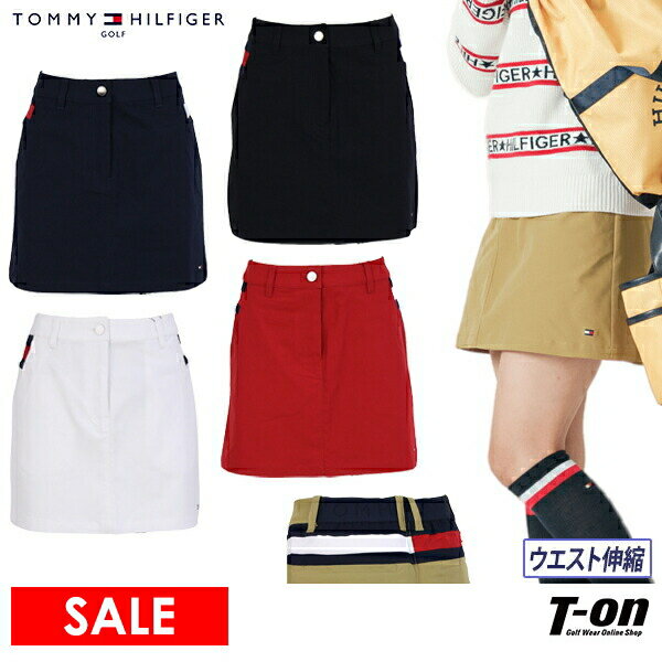 【30％OFF SALE】トミー ヒルフィガー ゴルフ TOMMY HILFIGER GOLF 日本正規品 レディース スカート ストレッチ ウエスト伸縮 フラッグ切替デザイン ゴルフウェア