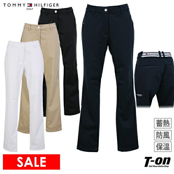 【30％OFF SALE】トミー ヒルフィガー ゴルフ TOMMY HILFIGER GOLF 日本正規品 レディース パンツ ロングパンツ ウォームパンツ ボンディングパンツ 裏起毛 蓄熱 発熱 防風 ポケット口テープデザイン 【送料無料】 ゴルフウェア