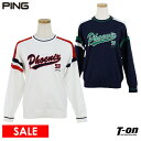 ピン 【40％OFF SALE】ピン PING レディース セーター クルーネックセーター ニットプルオーバー ロゴジャガード 配色ラインデザイン ゴルフウェア