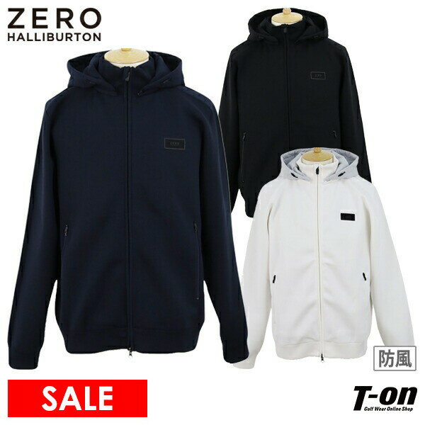 【30％OFF SALE】ゼロハリバートン ゴルフ ZERO HALLIBURTON GOLF メンズ ブルゾン ニットブルゾン 防風裏地付 中綿フード付 異素材切替デザイン ロゴワッペン付 【送料無料】 ゴルフウェア