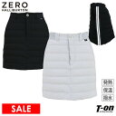 バートン 【30％OFF SALE】ゼロハリバートン ゴルフ ZERO HALLIBURTON GOLF レディース スカート 中綿スカート 保温 撥水 ストレッチ 異素材切替 サイドラインデザイン ロゴワッペン付 【送料無料】 ゴルフウェア