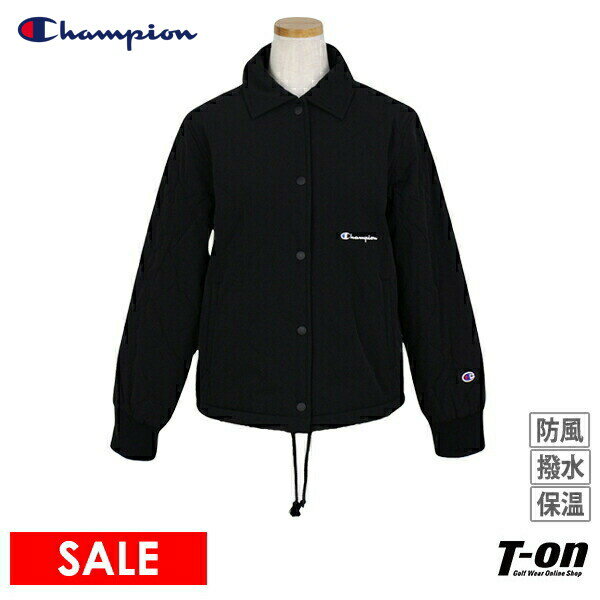 チャンピオン コーチジャケット レディース 【40％OFF SALE】チャンピオン Champion 日本正規品 レディース ブルゾン 中綿ブルゾン コーチジャケット 保温 撥水 防風 ストレッチ 身頃微起毛裏地付き ロゴ刺繍