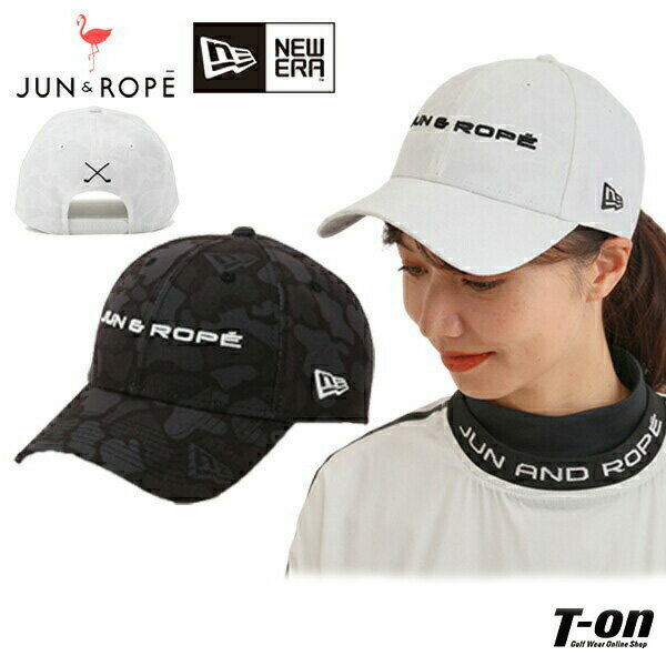 ジュン＆ロペ×ニューエラゴルフ JUN＆ROPE×New Era GOLF メンズ レディース キャップ NEWERAコラボ 9FORTY ゴルフコースモチーフ柄 カモフラ柄 迷彩柄 ロゴ刺繍 ゴルフ