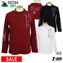 30％OFF SALE ガッチャ ガッチャゴルフ GOTCHA GOLF メンズ ハイネックシャツ 長袖 両面起毛素材 保温 吸水速乾 抗菌防臭 M 4Lまで ゴルフウェア