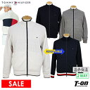 トミーヒルフィガー ブルゾン メンズ 【30％OFF SALE】トミー ヒルフィガー ゴルフ TOMMY HILFIGER GOLF 日本正規品 メンズ ブルゾン リバーシブルブルゾン ニット×コーティングストレッチニット素材 遠赤外線保温 2WAY 【送料無料】 ゴルフウェア